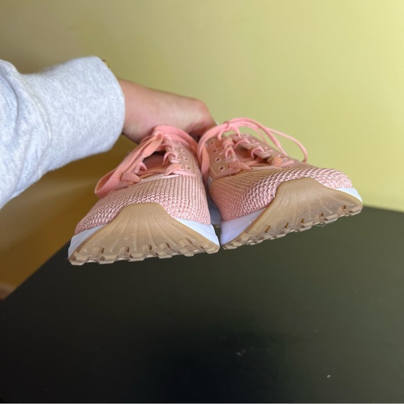 Women’s Adidas Adiwear Ortholite Cloudfoam Running Shoes Peach Pink - Picture 8 of 12